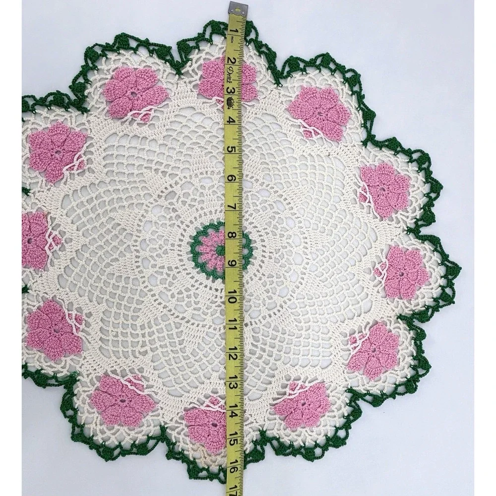 Vintage Handmade Crochet Doily 16